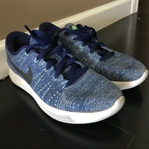 Nike Lunarepic Low Flyknit Dark Purple Blue 8.5